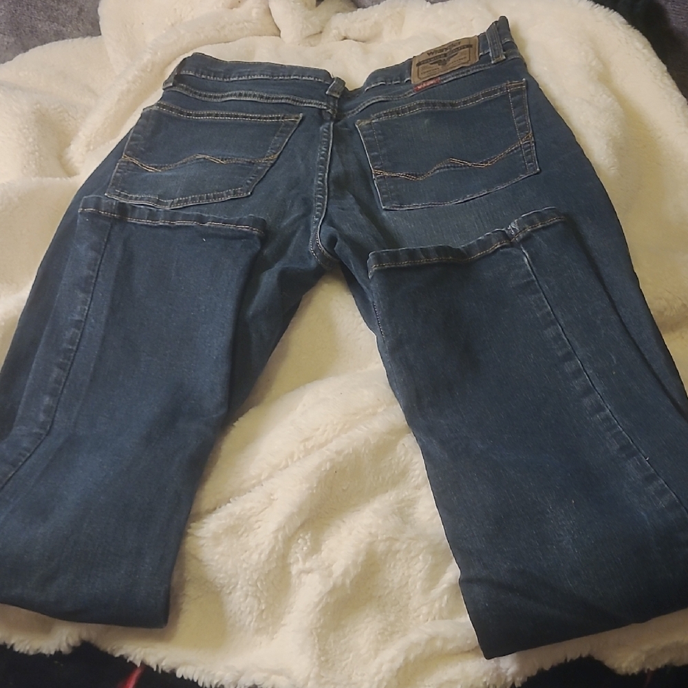 🚨2/$15🚨 WAS  $100. Wrangler Men's Bootcut Jeans - Blue
